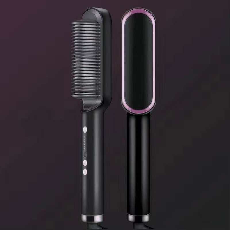 Adjustable Professional Electric Instant Heating Anti-Static Multifunction Hair Curling Straightener Brush
Adjustable Professional Electric Instant Heating Anti-Static Multifunction Hair Curling Straightener Brush
