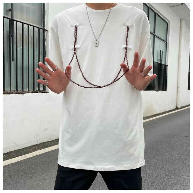 Men' T-Shirts Estilo casual americano raf simons masculino e feminino topo de manga curta contas corrente coração simples solto 100% algodão camiseta NW3L, 1# shoe box
Men' T-Shirts Estilo casual americano raf simons masculino e feminino topo de manga curta contas corrente coração simples solto 100% algodão camiseta NW3L, 1# shoe box