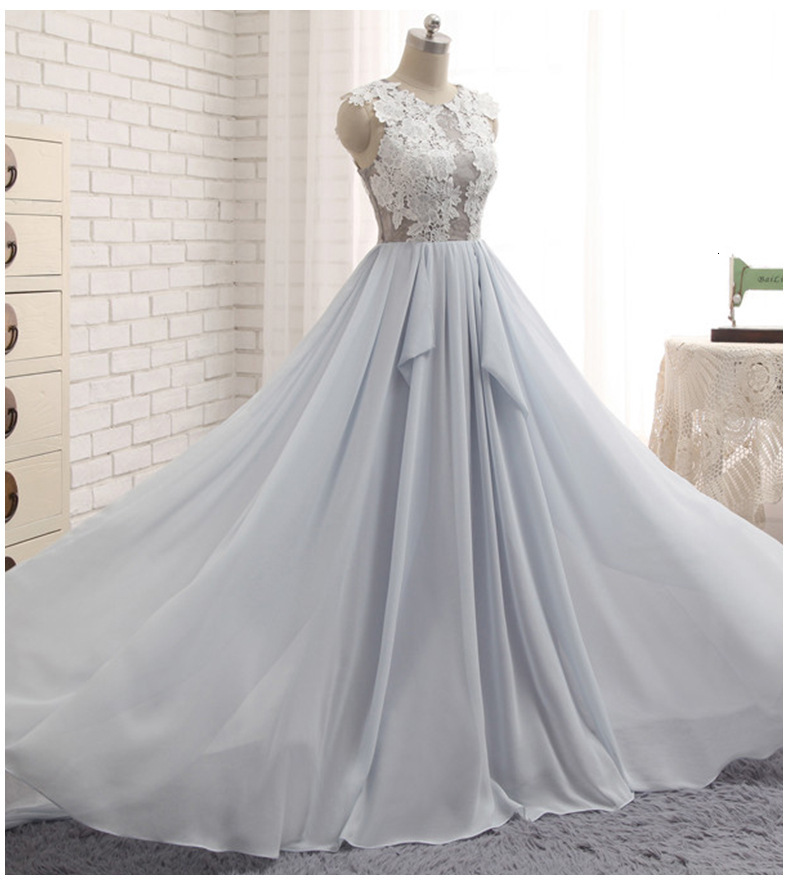 2021 Elegant Illusion Evening Long Appliques Banquet Party Chiffon Prom Es Robe Soiree Vestido De Festa New 1xr0, Gray
2021 Elegant Illusion Evening Long Appliques Banquet Party Chiffon Prom Es Robe Soiree Vestido De Festa New 1xr0, Gray
