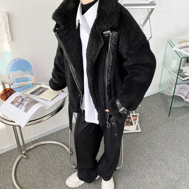 2021 New Winter Thick Lamb Fur Jacket Men' Warm Fashion Black Plush Men Wild Personality Short Coat Mens Clothes -xl Ptz1
2021 New Winter Thick Lamb Fur Jacket Men' Warm Fashion Black Plush Men Wild Personality Short Coat Mens Clothes -xl Ptz1
