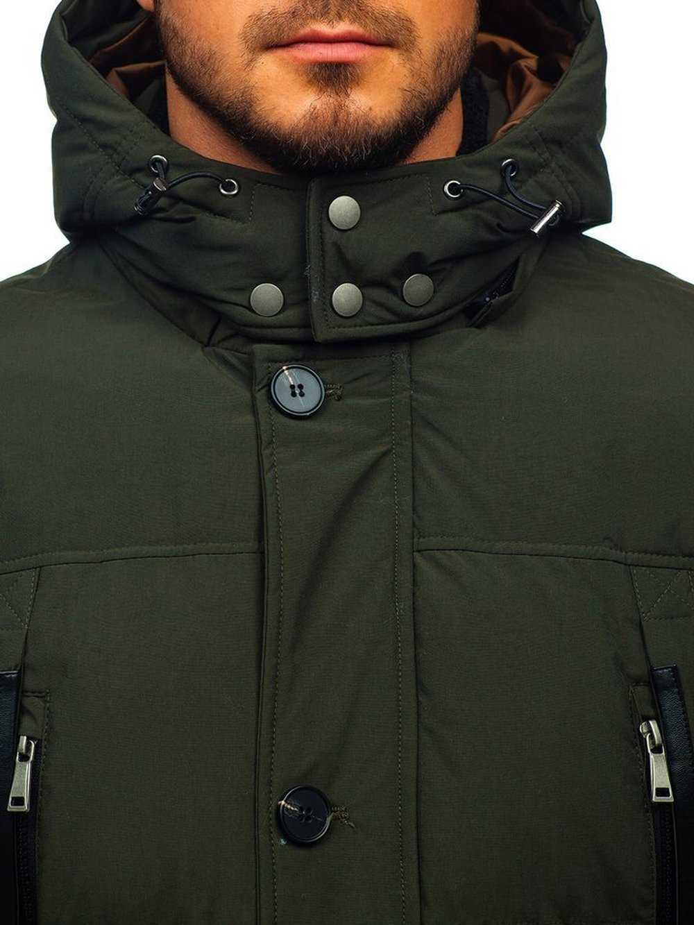 ZOGAA Fashionable Men's Zipper Hooded Long Warm Cotton Jacket 211014