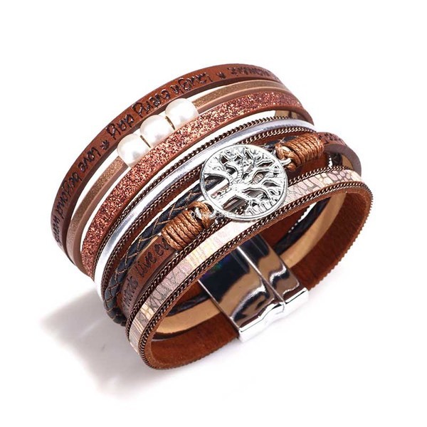 Tree of Life Multilayer Bracelet Magnetic Buckle Leather Bracelets Wristband Bangle Cuffs Women Men Fashion Jewelry Will and Sandy
Tree of Life Multilayer Bracelet Magnetic Buckle Leather Bracelets Wristband Bangle Cuffs Women Men Fashion Jewelry Will and Sandy