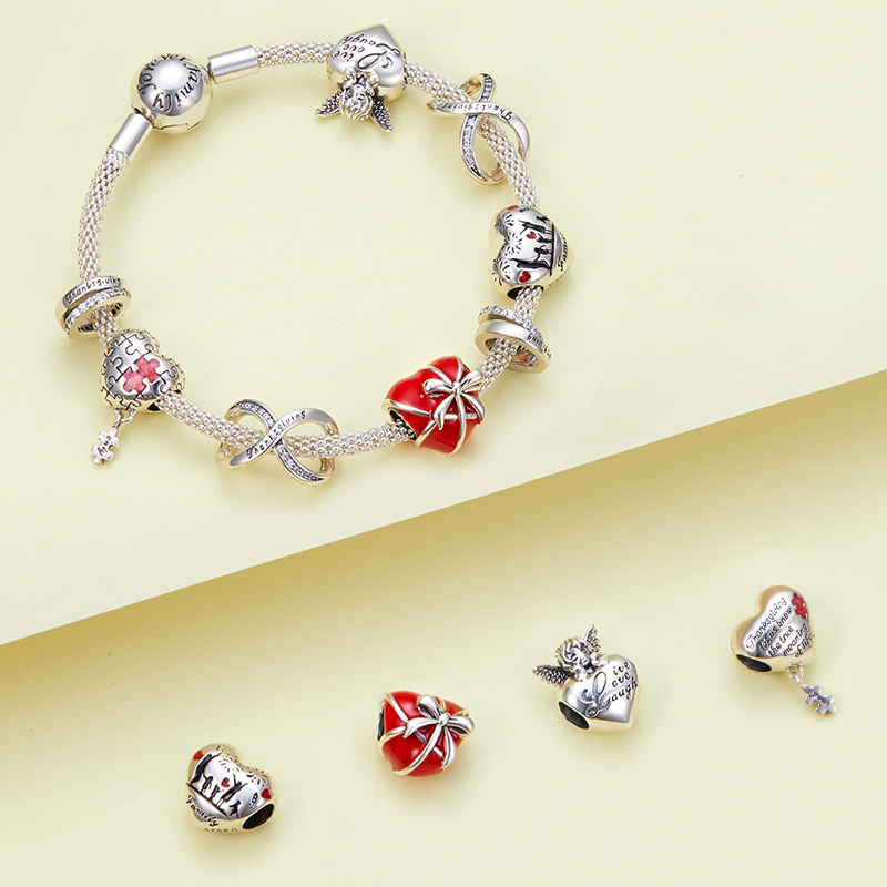 WOSTU Thanksgiving Family Charm 925 Sterling Silver Infinity Heart Bead Pendant Fit Original Bracelet DIY Necklace Jewelry Gift Q0531
WOSTU Thanksgiving Family Charm 925 Sterling Silver Infinity Heart Bead Pendant Fit Original Bracelet DIY Necklace Jewelry Gift Q0531
