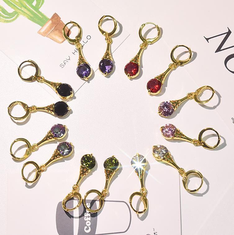 Clip-On & Jewelryclipon Screw Back Arrival Gold Plated Cz Dangle Earrings For Lady Women Colorful Crystal Stone Clip On Earring Gift Jewelry
Clip-On & Jewelryclipon Screw Back Arrival Gold Plated Cz Dangle Earrings For Lady Women Colorful Crystal Stone Clip On Earring Gift Jewelry