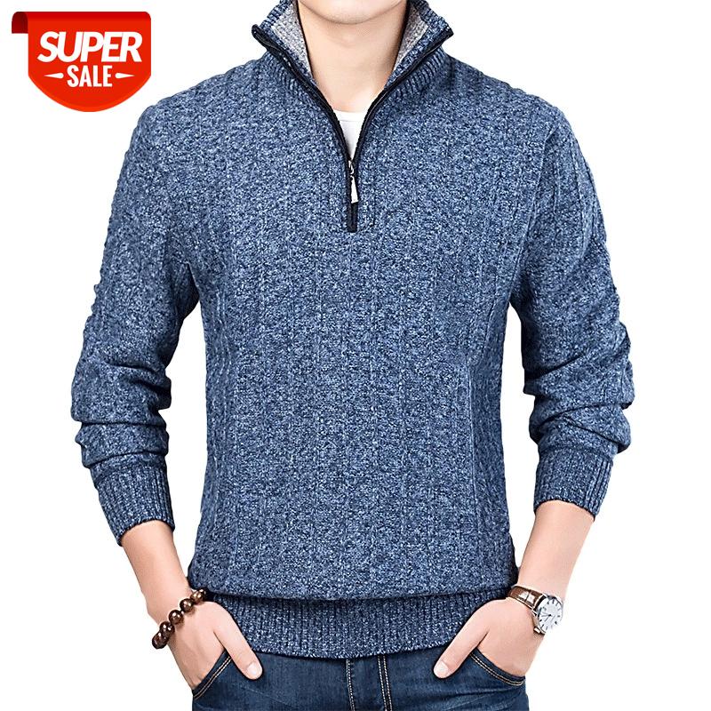 New Winter Men's Sweater Casual Pullover Mens Warm Sweaters Man Slim Stand Collar Knitted Pullovers Male Coats Half Zip Sweater #by5M, White;black
New Winter Men's Sweater Casual Pullover Mens Warm Sweaters Man Slim Stand Collar Knitted Pullovers Male Coats Half Zip Sweater #by5M, White;black