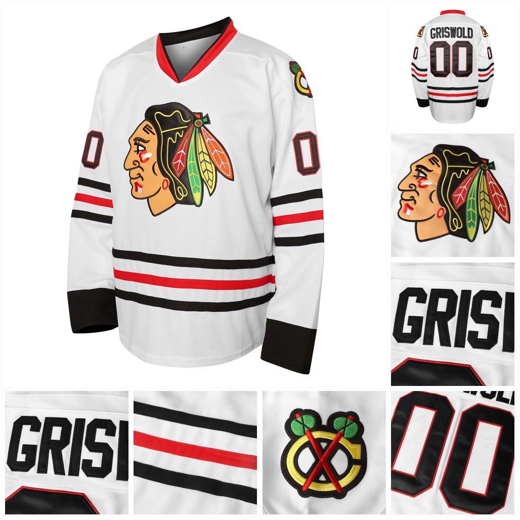 Clark Griswold #00 National Lampoon' Christmas Vacation Movie Ice Hockey Jersey, White
Clark Griswold #00 National Lampoon' Christmas Vacation Movie Ice Hockey Jersey, White