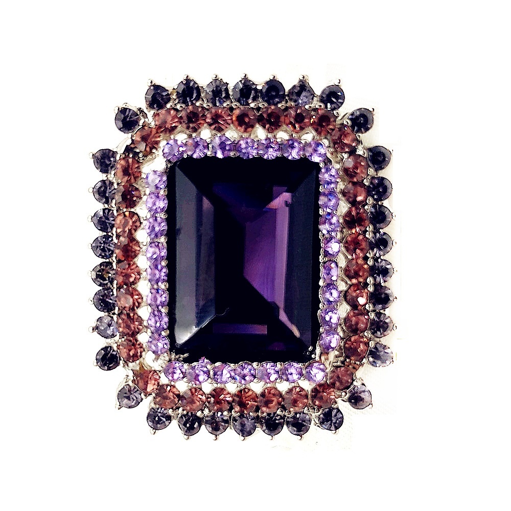 Victorian Vintage Style Embellishment Rectangle Shaped Purple Stone Brooch and Pins Art Deco Jewelry Women Coat Sweater Jackect
Victorian Vintage Style Embellishment Rectangle Shaped Purple Stone Brooch and Pins Art Deco Jewelry Women Coat Sweater Jackect