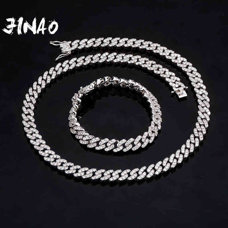 JINAO New 8mm Fashion Miami Cuban Necklace Full Iced Out Cubic Zirconia Necklace Hip Hop Rapper Rock Jewelry Gift X0509
JINAO New 8mm Fashion Miami Cuban Necklace Full Iced Out Cubic Zirconia Necklace Hip Hop Rapper Rock Jewelry Gift X0509