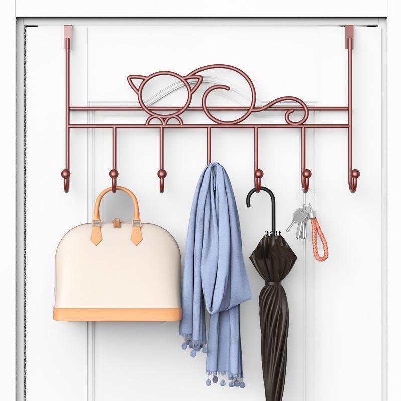 Hooks & Rails 7-Hook Over Door Hanger Iron Art Bag Clothes Key Scarf Hanging Holder Bathroom Kitchen Home Back Organizer
Hooks & Rails 7-Hook Over Door Hanger Iron Art Bag Clothes Key Scarf Hanging Holder Bathroom Kitchen Home Back Organizer