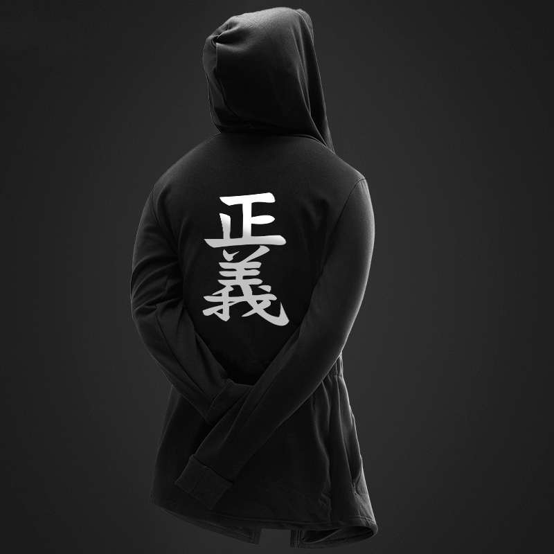 Anime Hoodie One Piece Japan Harajuku Men Black Hoodies Hip Hop Cotton Sweatshirt Streetwear Men Student Windbreaker Clothes 201113