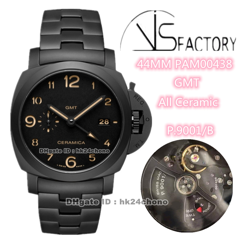 Top Version Watches VS 44mm Ceramica GMT VS438 00438 P.9001/B Automatic Mens Watch Black Dial Ceramic Bracelet Gents Wristwatches, Vip
Top Version Watches VS 44mm Ceramica GMT VS438 00438 P.9001/B Automatic Mens Watch Black Dial Ceramic Bracelet Gents Wristwatches, Vip