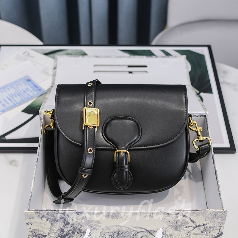 Genuine Leather Golden Hardware Luxurys Designers Saddle Bag Women 2021 Fashion Crossbody Bags European and American Trends Casual Purse