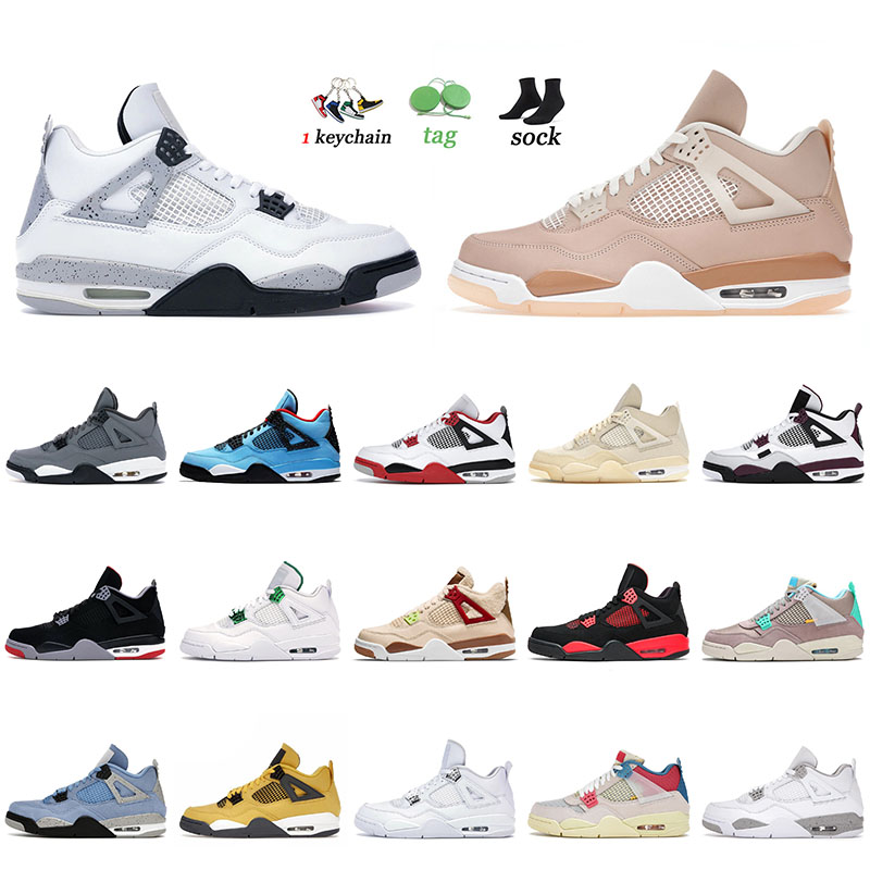 Top Jumpman 4 4s Basketball Shoes White Cement Shimmer Air Jorden Cactus Jack Green Metallic Lightning Trainers Outdoor Sneakers 36-47
Top Jumpman 4 4s Basketball Shoes White Cement Shimmer Air Jorden Cactus Jack Green Metallic Lightning Trainers Outdoor Sneakers 36-47
