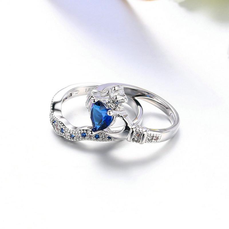 Cluster Rings Sweet Heart Crown Sets + Cubic Zirconia Silver Color Fashion Brand Blue Crystal Jewelry For Women Wholesale DWR616, Golden;silver
Cluster Rings Sweet Heart Crown Sets + Cubic Zirconia Silver Color Fashion Brand Blue Crystal Jewelry For Women Wholesale DWR616, Golden;silver