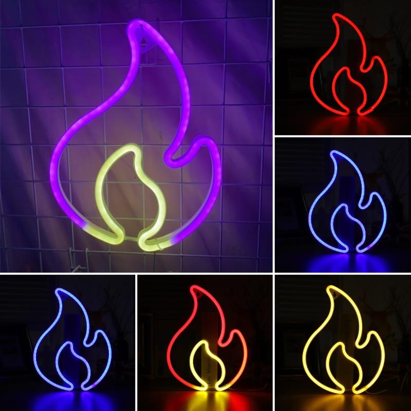 Night Lights Flame Shaped Neon Signs LED For Wall Decoration USB Light Up Valentines Gifts Bedroom Birthday Party
Night Lights Flame Shaped Neon Signs LED For Wall Decoration USB Light Up Valentines Gifts Bedroom Birthday Party