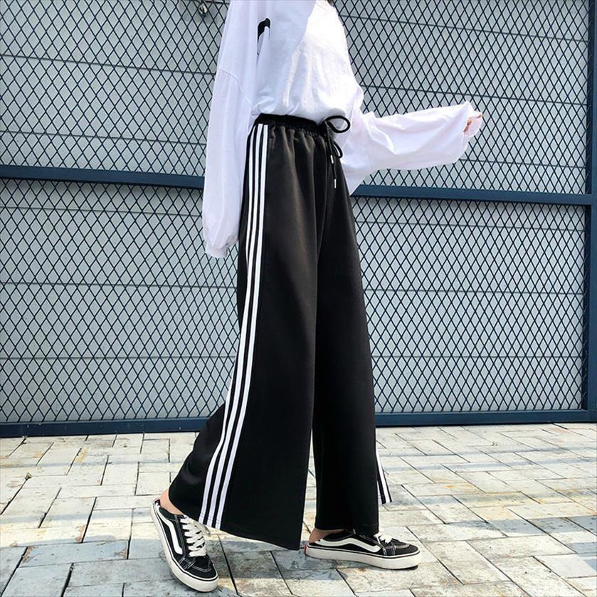 spring autumn streetwear straight womens pant trousers plus size sweatpants casual sport, Black;white
spring autumn streetwear straight womens pant trousers plus size sweatpants casual sport, Black;white