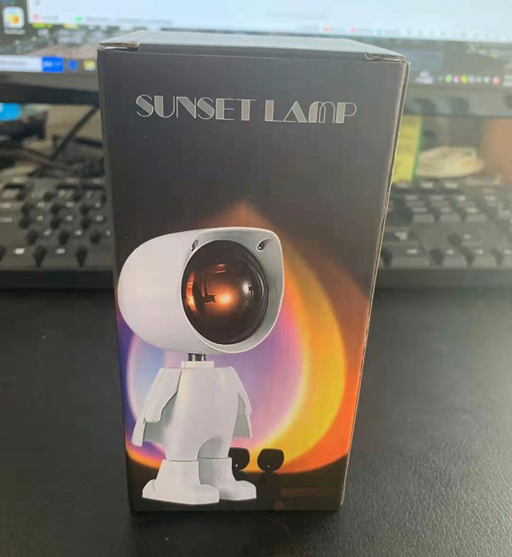 Astronaut USB Powered Light 360 Robot Lighting LED Projector Night Lights Rainbow Sunset Lamp Selfie Bedroom