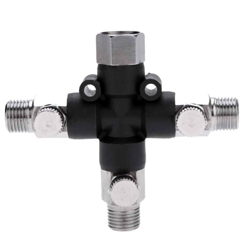 Professional Spray Guns 3 Way Airbrush Air Hose Manifold Splitter Accessories Multi Use With 1/8 Inch Bsp Fittings And Plugs
Professional Spray Guns 3 Way Airbrush Air Hose Manifold Splitter Accessories Multi Use With 1/8 Inch Bsp Fittings And Plugs