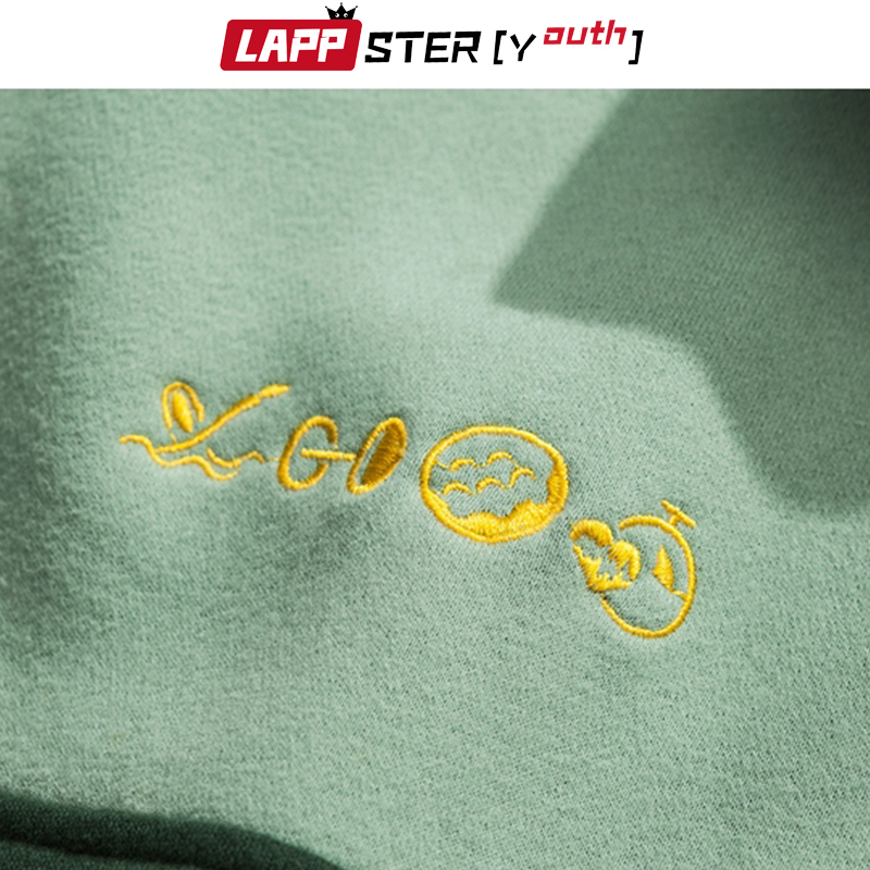 LAPPSTERYouth Harajuku Patchwork Turtleneck Hoodies Pullover Mens Color Block Korean Fleece Sweatshirts Streetwear Clothes 201020