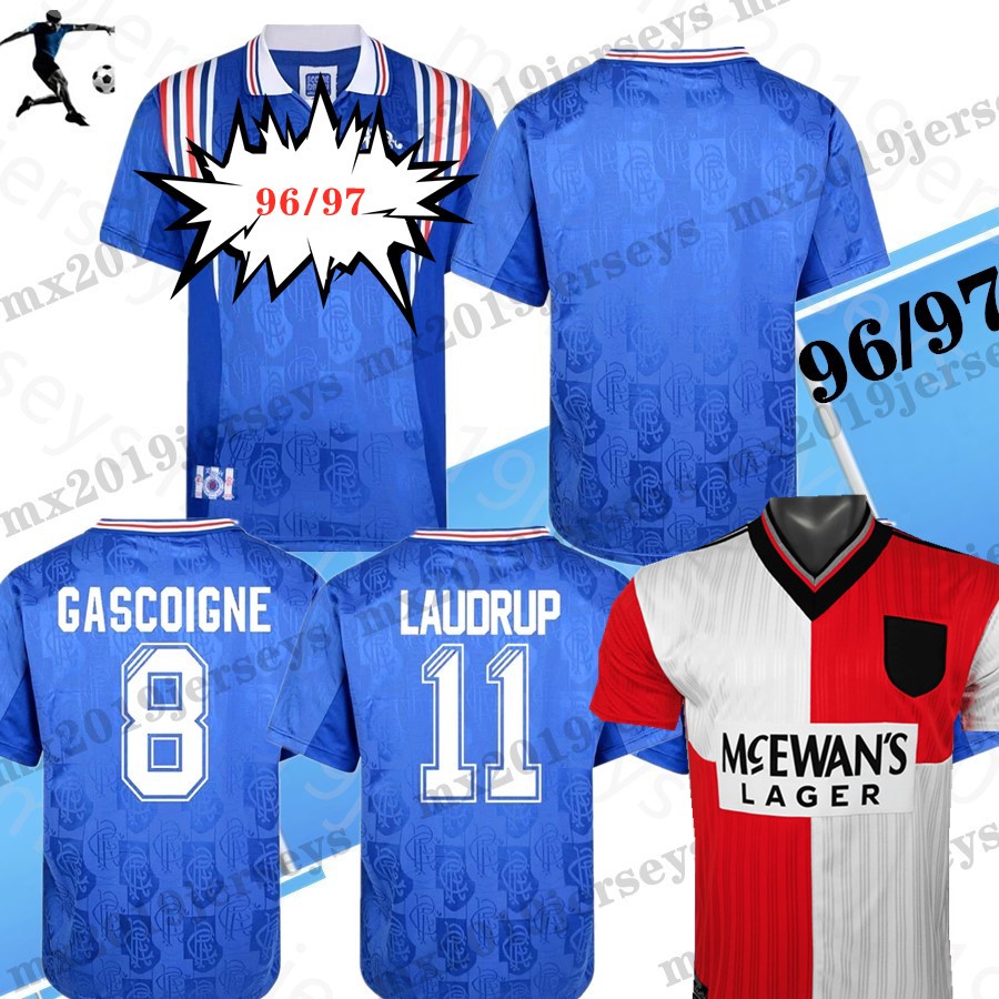 Top 1996 1997 Glasgow Ran Retro soccer Jerseys GASCOIGNE 8 LAUDRUP 11 Blue Home gers 96 97 retro classic Football shirts, 96/97 home+patch
Top 1996 1997 Glasgow Ran Retro soccer Jerseys GASCOIGNE 8 LAUDRUP 11 Blue Home gers 96 97 retro classic Football shirts, 96/97 home+patch