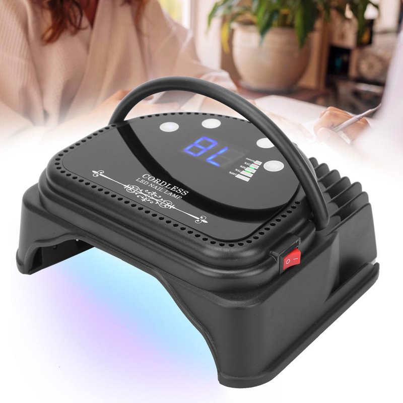 Nail Dryers 66W UV/LED Dryer Rechargeable Polish Curing Lamp For Home Salon 100-240V