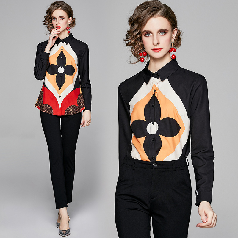 Top Selling 2021 Runway Shirts Plus Size Autumn Winter Printed Women's Designer Shirt Long Sleeve Elegant Office Ladies Button Blouses Tops, White
Top Selling 2021 Runway Shirts Plus Size Autumn Winter Printed Women's Designer Shirt Long Sleeve Elegant Office Ladies Button Blouses Tops, White