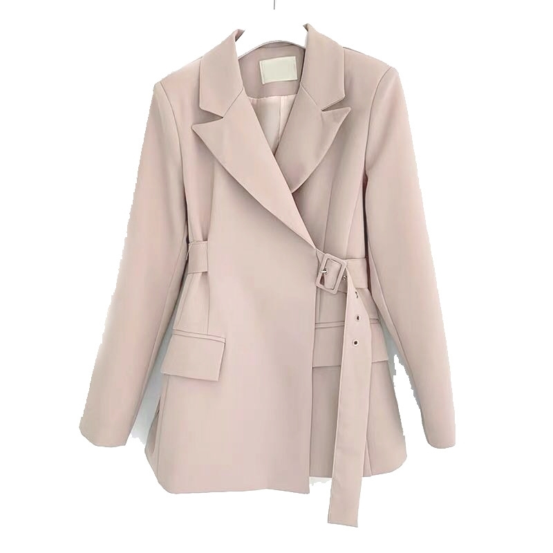Long Pink Blazer Women Belted Outerwear Womens Blazers Sleeve High Quality Office Jacket Female Solid Suit Elegant Coat 210603, Lotus color
Long Pink Blazer Women Belted Outerwear Womens Blazers Sleeve High Quality Office Jacket Female Solid Suit Elegant Coat 210603, Lotus color