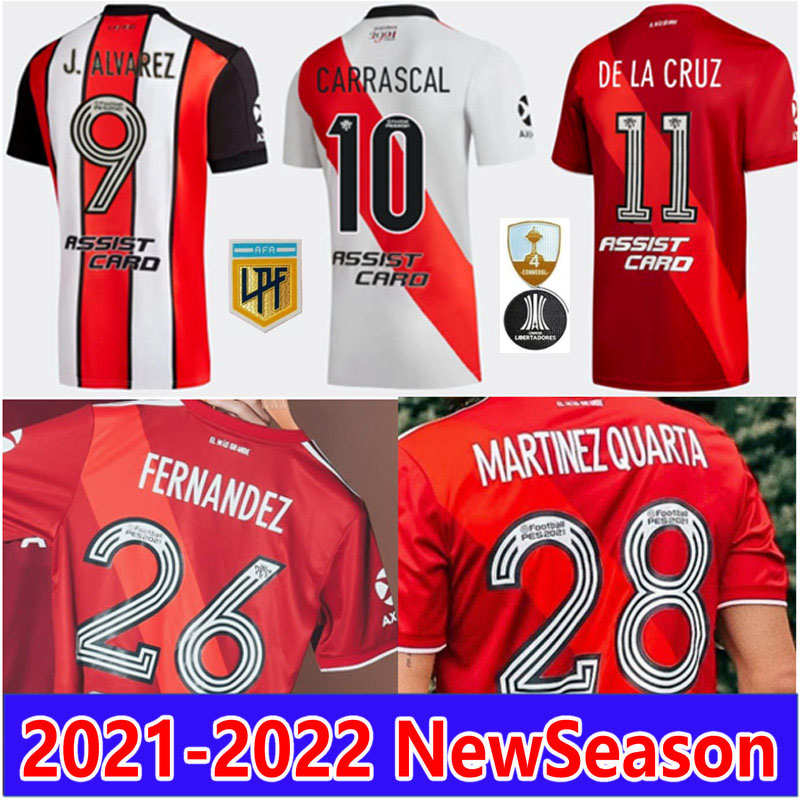 2021 2022 River Plate Soccer Jerseys 120th Anniversary M.SUAREZ J.ALVAREZ CARRASCAL MARTINEZ QUINTERO PRATTO BORRE 21 22 home away 3rd Football shirt maillot de futol
2021 2022 River Plate Soccer Jerseys 120th Anniversary M.SUAREZ J.ALVAREZ CARRASCAL MARTINEZ QUINTERO PRATTO BORRE 21 22 home away 3rd Football shirt maillot de futol