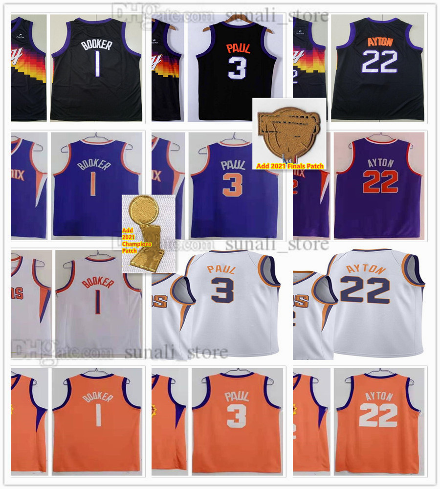 Stitched 2021 The Finals Basketball Jerseys Chris Paul 3 Devin Booker 1 Deandre Ayton 22 Jersey Mens City Black White Purple Color Good Size S
Stitched 2021 The Finals Basketball Jerseys Chris Paul 3 Devin Booker 1 Deandre Ayton 22 Jersey Mens City Black White Purple Color Good Size S
