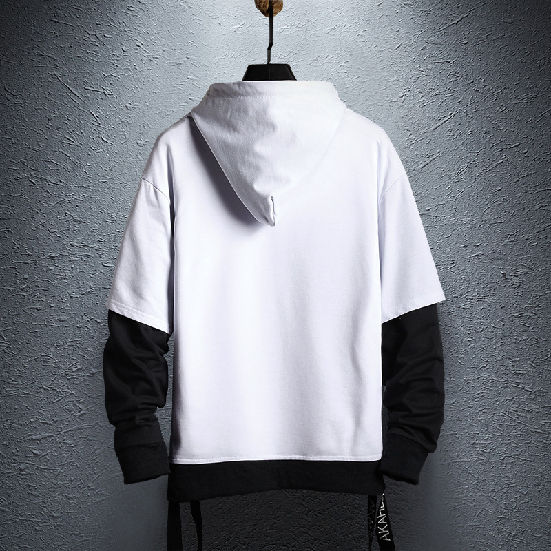 April MOMO Hoodie Sweatshirt Mens Hip Hop Pullover Hoodies Streetwear Casual Fashion Clothes Colorblock Hoodie Cotton 201103