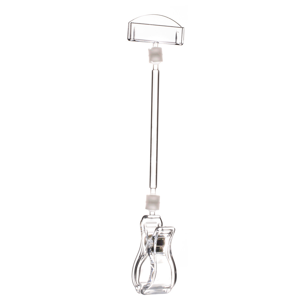 Clear POP Advertising Display Plastic Extention Rotatable Sign Memo Card Paper Holder Clip Rubber Lining Retail H20.5cm High Quality 20pcs
Clear POP Advertising Display Plastic Extention Rotatable Sign Memo Card Paper Holder Clip Rubber Lining Retail H20.5cm High Quality 20pcs