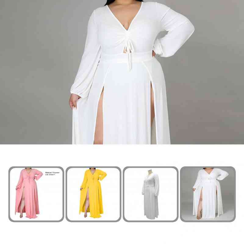 Soft Stylish Hollow Split Hem Oversized Dress Skin-friendly Party Dress Plus Size For Club, Black;gray
Soft Stylish Hollow Split Hem Oversized Dress Skin-friendly Party Dress Plus Size For Club, Black;gray