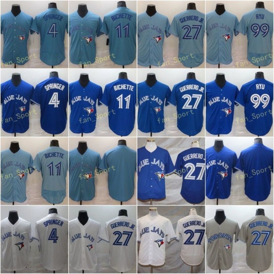 4 George Springer Baseball Jerseys 99 Hyun-Jin Ryu 11 Bo Bichette 27 Vladimir Guerrero Jr Stitched Flexbase Cool Base Team White Light Blue Grey, Blue;black
4 George Springer Baseball Jerseys 99 Hyun-Jin Ryu 11 Bo Bichette 27 Vladimir Guerrero Jr Stitched Flexbase Cool Base Team White Light Blue Grey, Blue;black