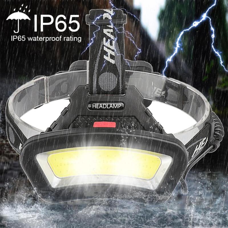 12000LM COB Powerful Led Headlamp Head lamp USB Rechargeable Headlight Waterproof Fishing Light by 18650 Battery