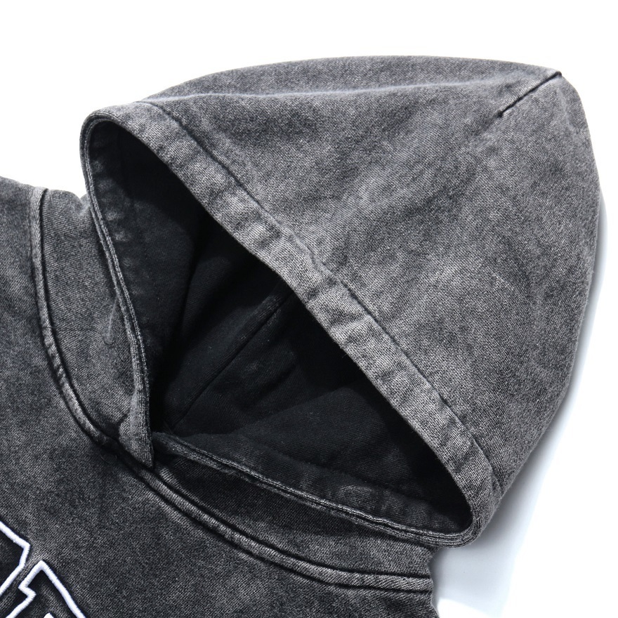 AT SUNRISE Oversized Hoodie Sweatshirt Men Hip Hop Streetwear Harajuku Washed Hooded Pullover Autumn Cotton Loose Hoodie Black 201020