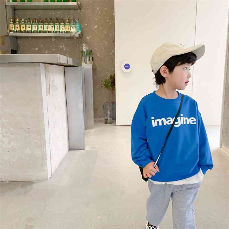 Autumn boys fashion printing long sleeve sweatshirts simple letters 4 colors all-match Tops 210708, Blue
Autumn boys fashion printing long sleeve sweatshirts simple letters 4 colors all-match Tops 210708, Blue