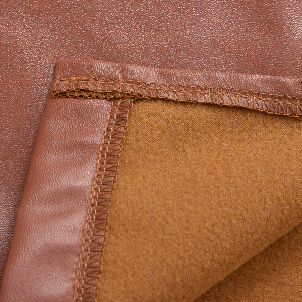 Elegant Faux Leather Woman Skirts Front Zipper Midi Skirt Sexy High Waist Split PU Leather Skirts Pocket Wrap Hip Bodycon Skirt 210303