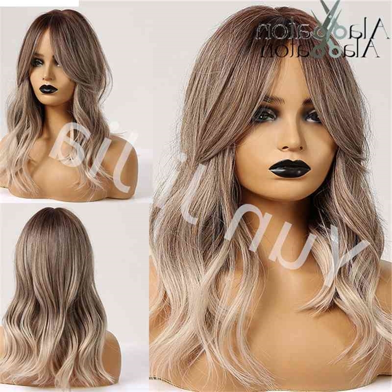 Brown Synthetic Gradient Hair gray medium wave Wig Natural high temperature silk hair, Ombre color
Brown Synthetic Gradient Hair gray medium wave Wig Natural high temperature silk hair, Ombre color