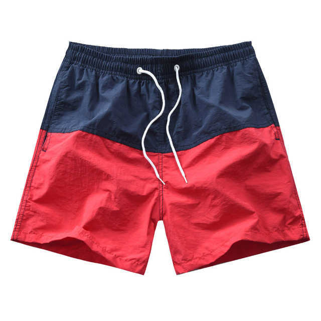 Men's Elastic Soft Breathable Shorts Fashionable Simple Color Block Household Loose Beach Casual 210629