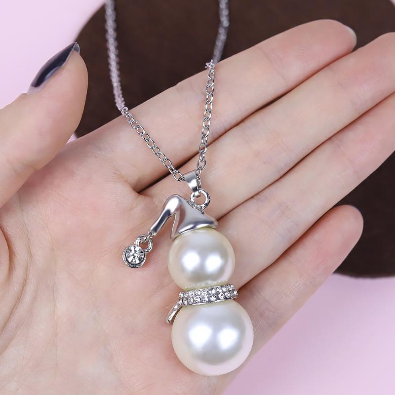 Pendant Necklaces Snowman Zircon Long Pearl Chain For Women Fashion Sweater Statement Collier Jewelry Romantic Christmas Gift
Pendant Necklaces Snowman Zircon Long Pearl Chain For Women Fashion Sweater Statement Collier Jewelry Romantic Christmas Gift