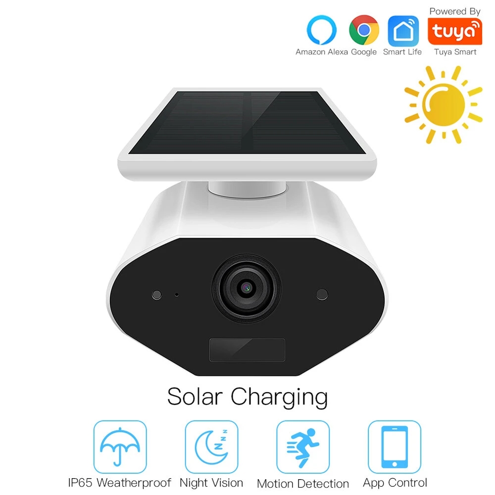 MoesHouse L4 Tuya Smart WIFI Camera Outdoor Low Power Solar Camera HD 1080P Network Two-way Audio IP65 Wiring Free Waterproof