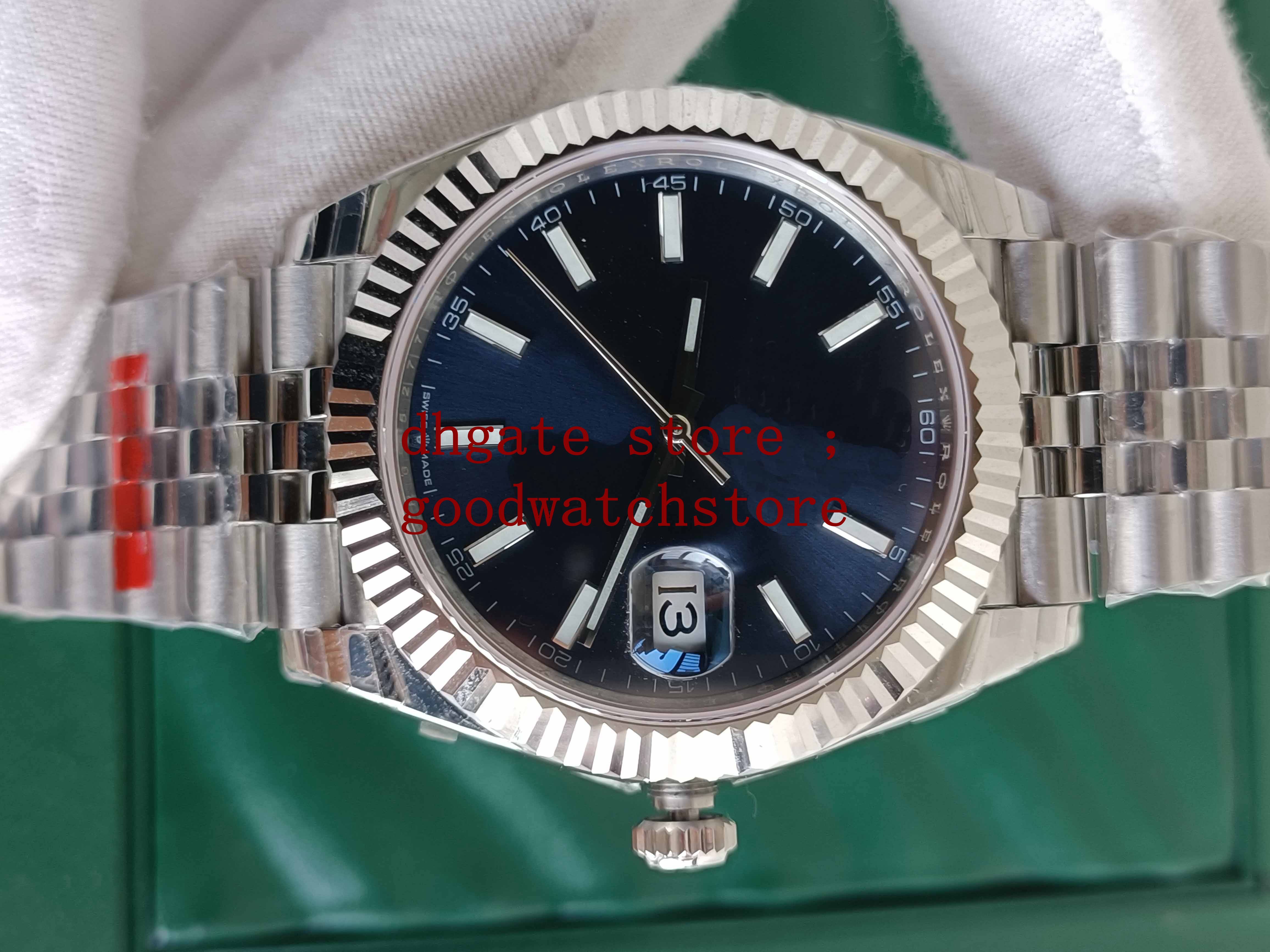 box EW factory V4 Men Automatic Cal.3255 Wristwatches 40mm dial blue Watch Eta Perpetual superative Date Crystal 316l Bracelet Version Watches, Slivery;brown
box EW factory V4 Men Automatic Cal.3255 Wristwatches 40mm dial blue Watch Eta Perpetual superative Date Crystal 316l Bracelet Version Watches, Slivery;brown