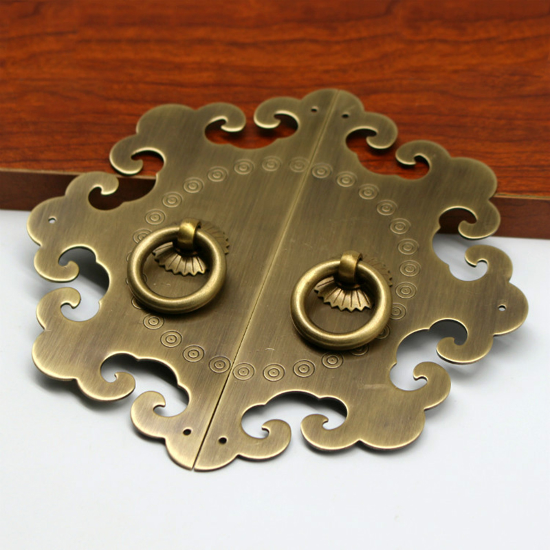 122/155mm cloud Chinese antique drawer circle knob furniture door handle hardware Classical wardrobe cabinet shoe closet cone vintage pull ring