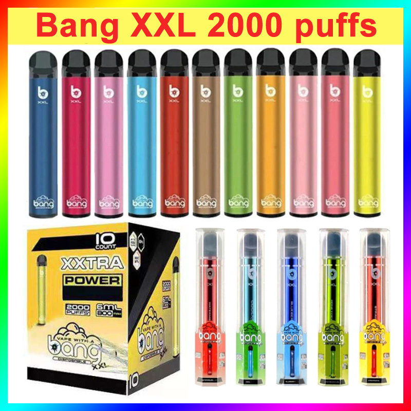 Factory Outlet Bang Xxl Disposable Vape Pen e cigarettes 2000 puffs 800mah battery 24 colors
Factory Outlet Bang Xxl Disposable Vape Pen e cigarettes 2000 puffs 800mah battery 24 colors