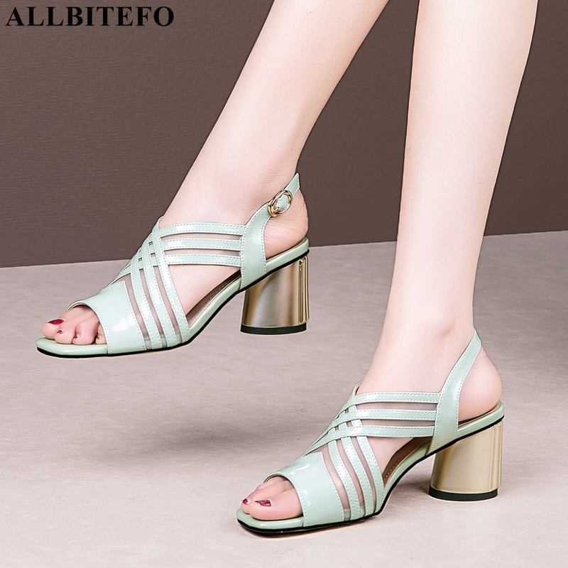ALLBITEFO size 34-42 open toe sandals genuine leather summer women sandals brand fashion cool beach shoes women heels shoes 210611, As picture
ALLBITEFO size 34-42 open toe sandals genuine leather summer women sandals brand fashion cool beach shoes women heels shoes 210611, As picture