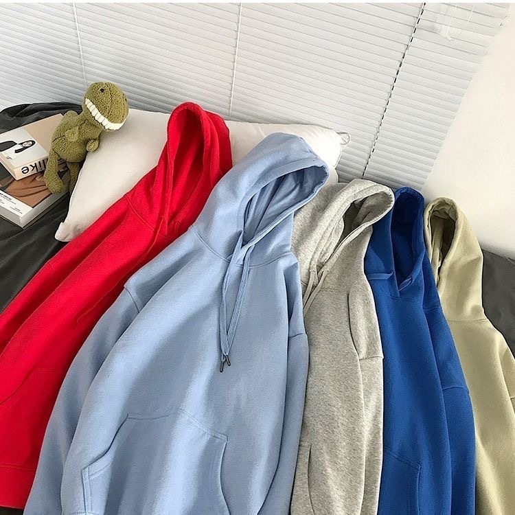 Trend Fashion Men Solid Hooded Sweatshirts Casual Women/men Hip Hop Korean Style Hoodies Couple Streetwear Hoodie Plus Size 201126
