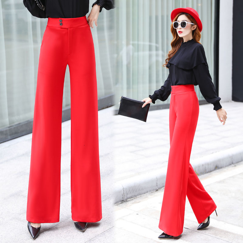 Female Fashion Spring and Autumn New Leg Wide High-waisted Pants in Straight Coringa Draped K8q3
Female Fashion Spring and Autumn New Leg Wide High-waisted Pants in Straight Coringa Draped K8q3