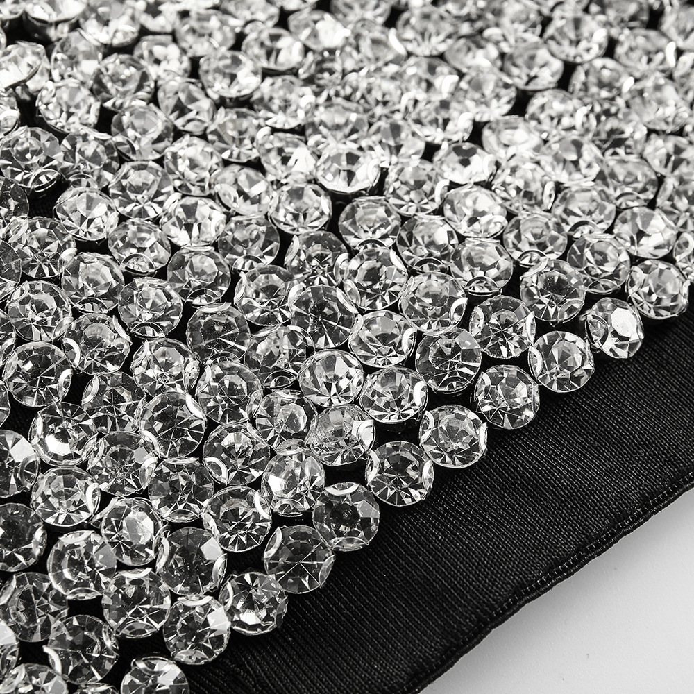Women Corset Rhinestone Top Sexy Bustier Silver Diamond Glitter Crop Top Rave Festival Clothing Night Club Party Female Tops 210308