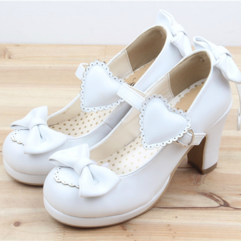Nice New High-heeled Bow Sweet Heart Girl Round Head Princess Soft in Feminine Kawaii Cosplay Anime Lolita Women's Shoes Khw2
Nice New High-heeled Bow Sweet Heart Girl Round Head Princess Soft in Feminine Kawaii Cosplay Anime Lolita Women's Shoes Khw2