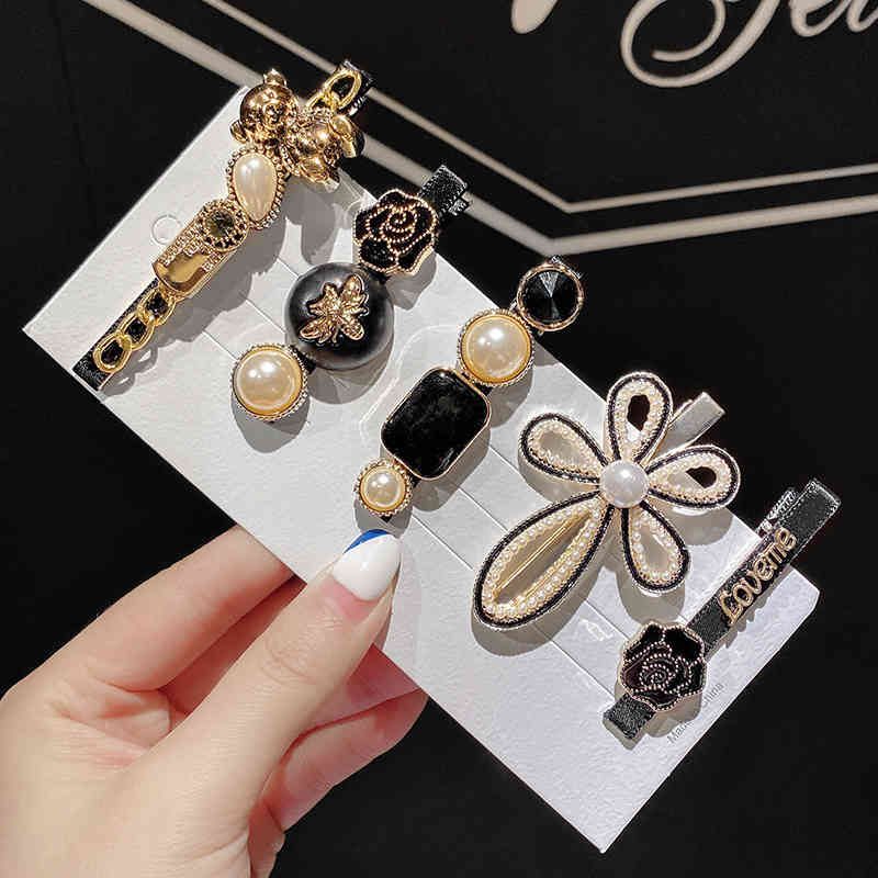 Hair Jewelry Accessories the Same Tiktok, Korean Version of Fear Pearl Pin, Side Clip, , and Popular Girl Liu Haijia.